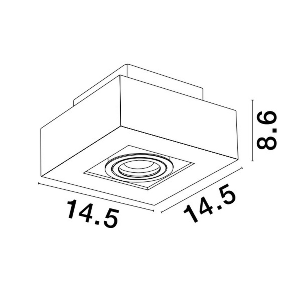 stylowa lampa natynkowa - spot Luces Exclusivas ACATENO LE61635
