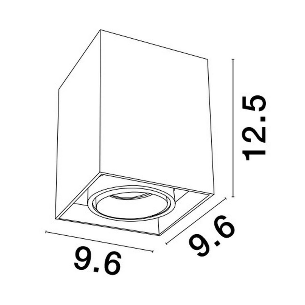 olśniewająca lampa natynkowa - spot Luces Exclusivas CHIVACOA LE61641