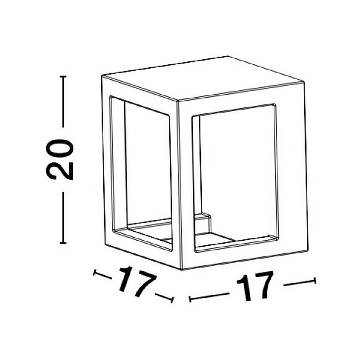zachwycający kinkiet ogrodowy Luces Exclusivas ABSALON LE73570