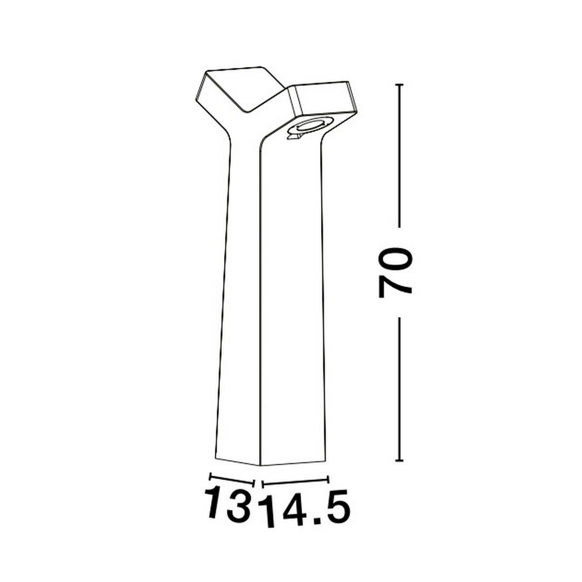 postępowa lampa ogrodowa - stojąca Luces Exclusivas ACAHUAL LE73575