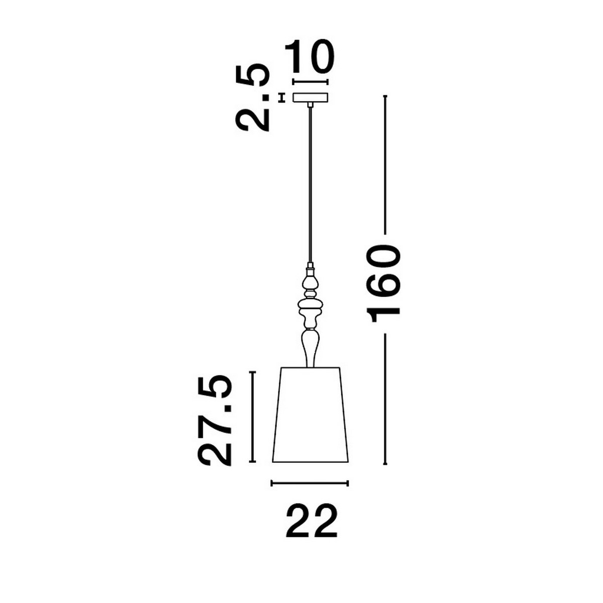 innowacyjna lampa wisząca Luces Exclusivas ALEM LE44205
