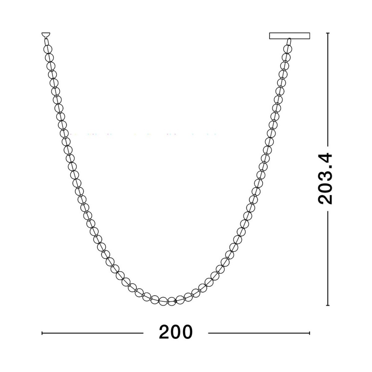 gustowna lampa wisząca Luces Exclusivas MOCA LE44207