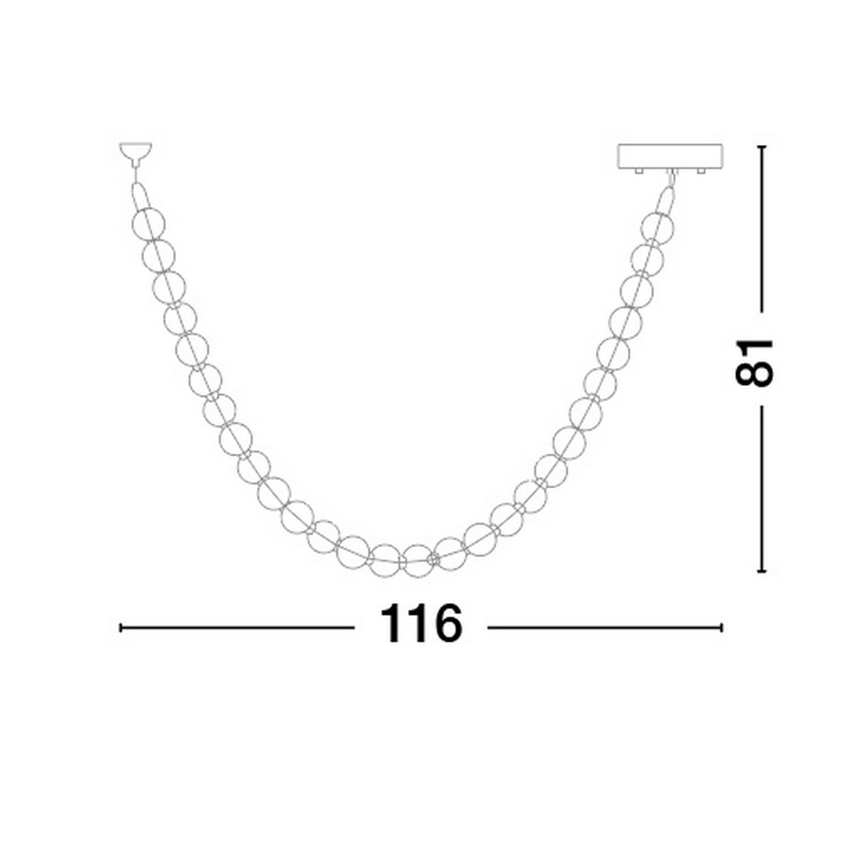futurystyczna lampa wisząca Luces Exclusivas MOCA LE44208