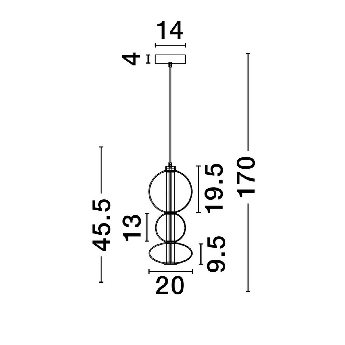wspaniała lampa wisząca Luces Exclusivas LUIS LE44221
