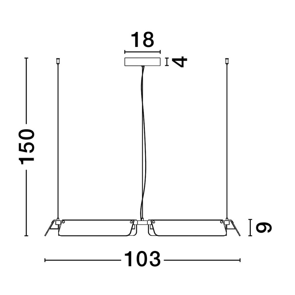 ponadprzeciętna lampa wisząca Luces Exclusivas ROCA LE44228