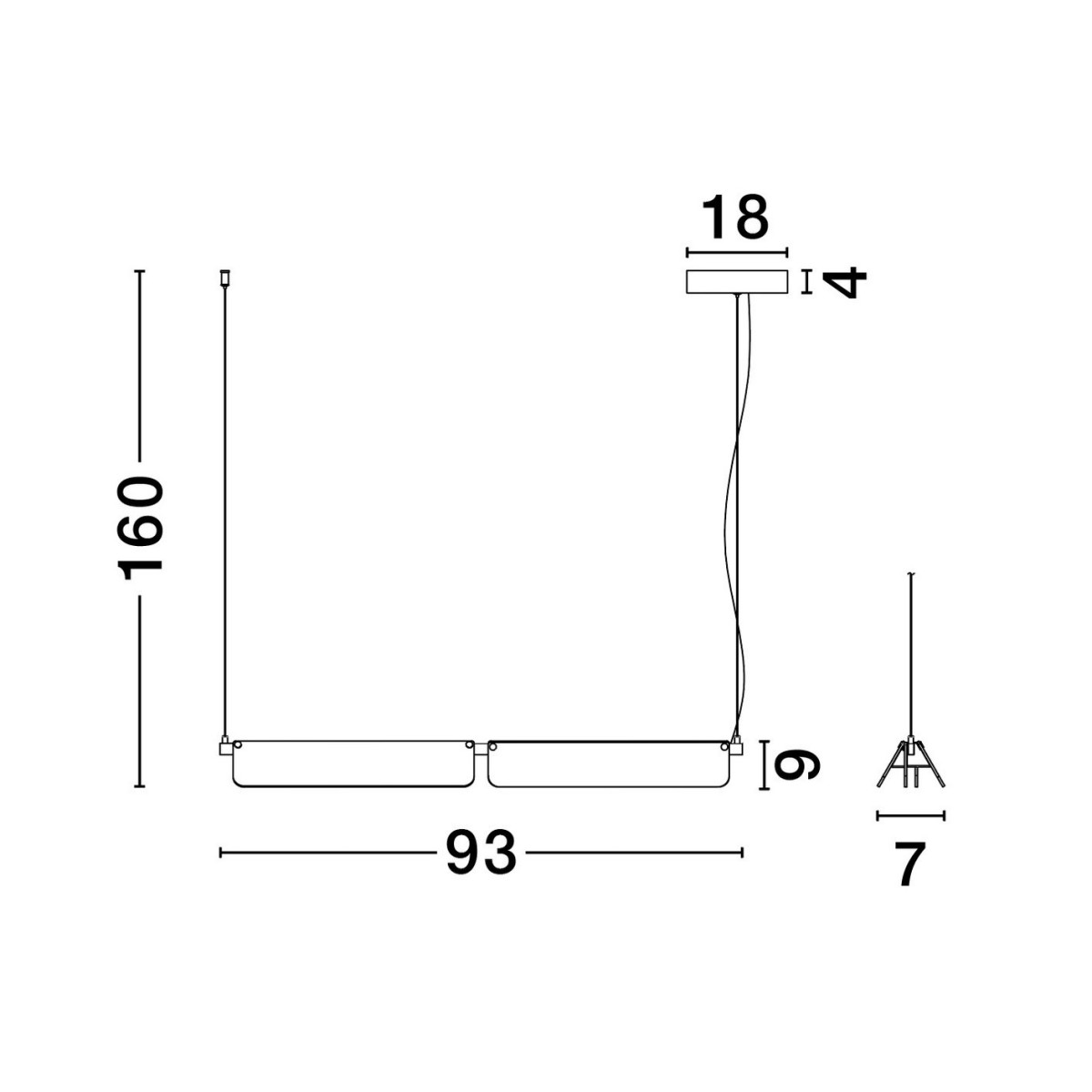 oryginalna lampa wisząca Luces Exclusivas ROCA LE44230
