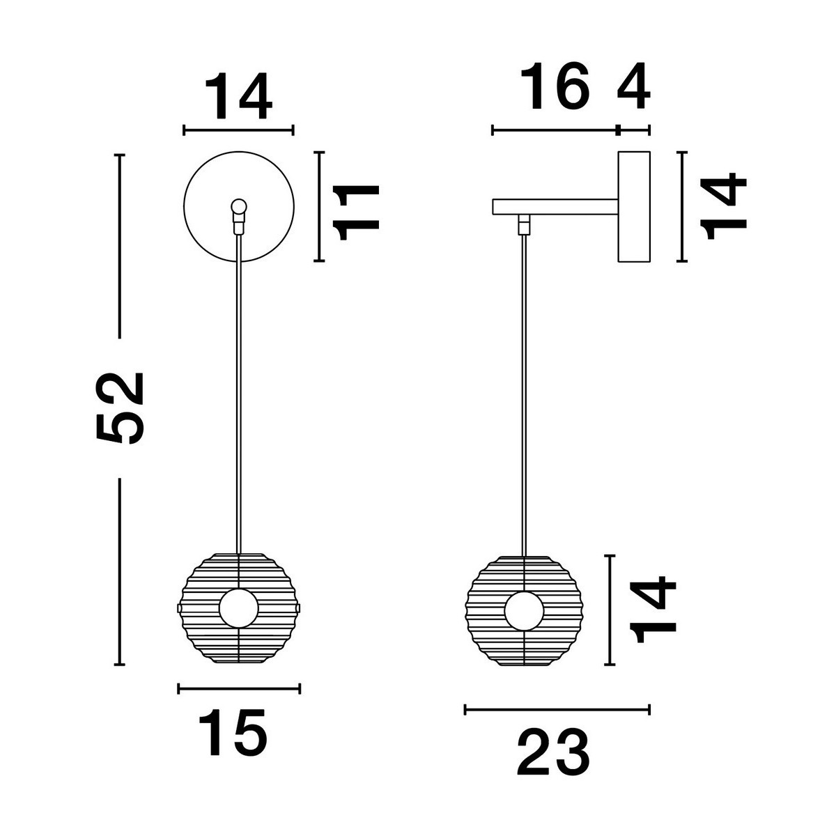 współczesny kinkiet Luces Exclusivas SECO LE44234