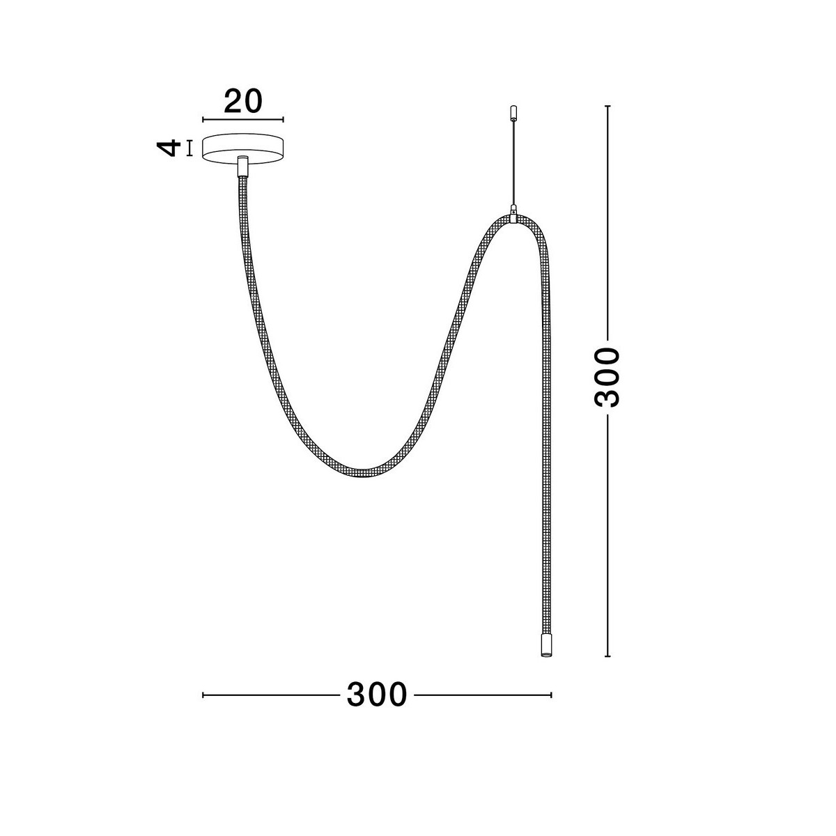 postępowa lampa wisząca Luces Exclusivas CURA LE44260