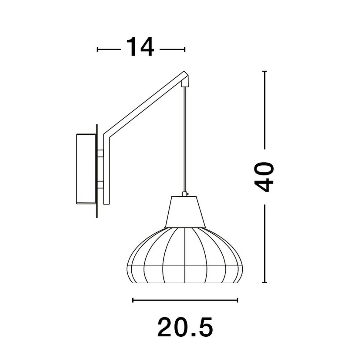 unikalny kinkiet Luces Exclusivas TACNA LE44360