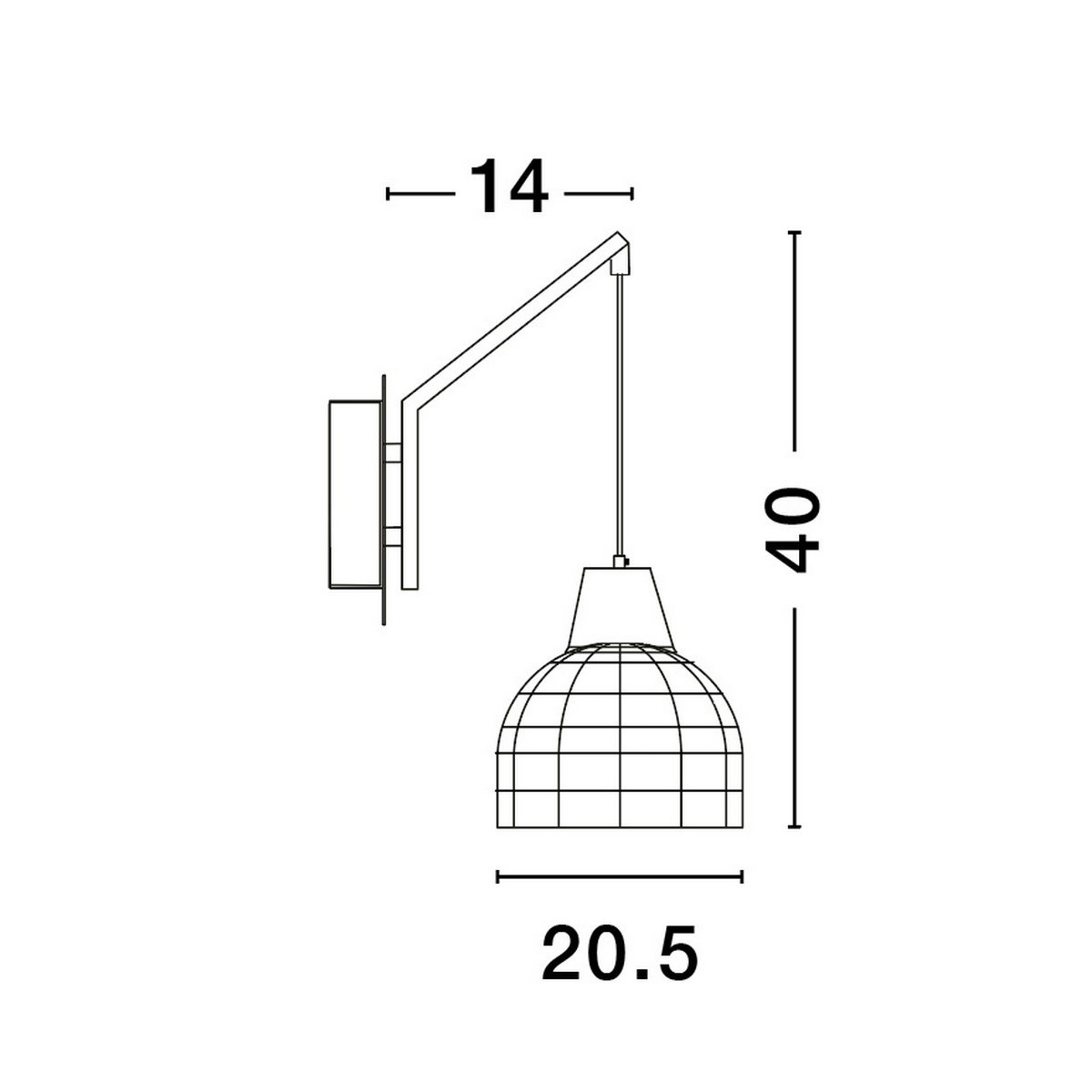 czarujący kinkiet Luces Exclusivas TACNA LE44361