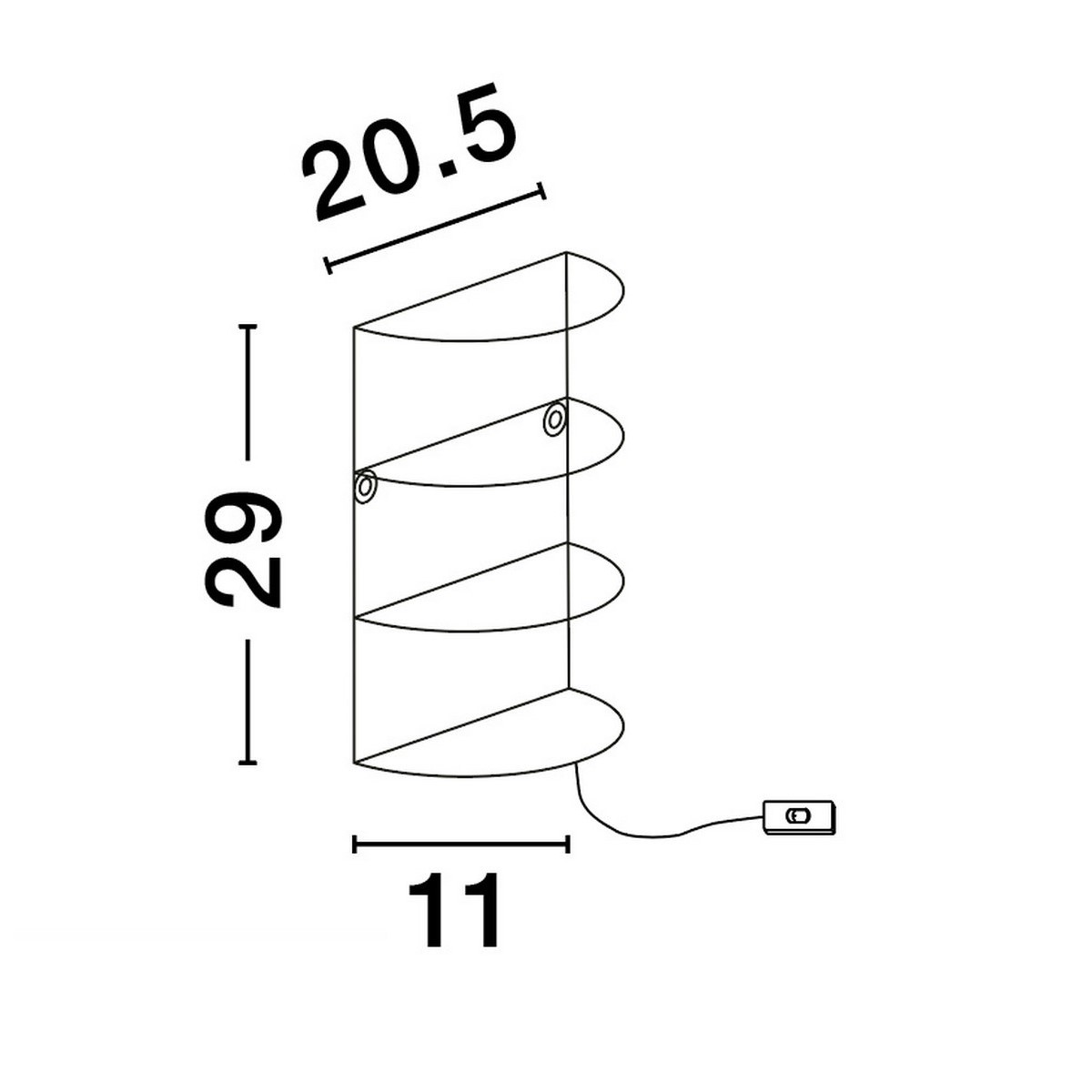 wspaniały kinkiet Luces Exclusivas TAMBO LE44362
