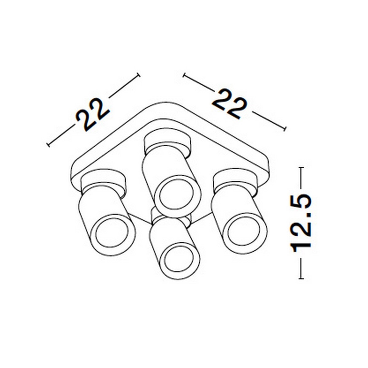 gustowny reflektor / spot Luces Exclusivas GALVEZ LE44403
