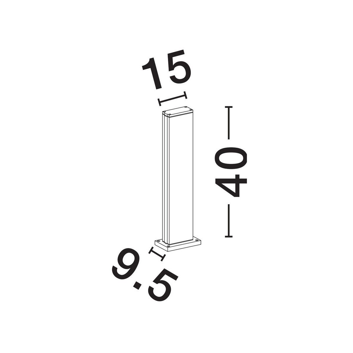 stylowa lampa ogrodowa - stojąca Luces Exclusivas LERMA LE73600