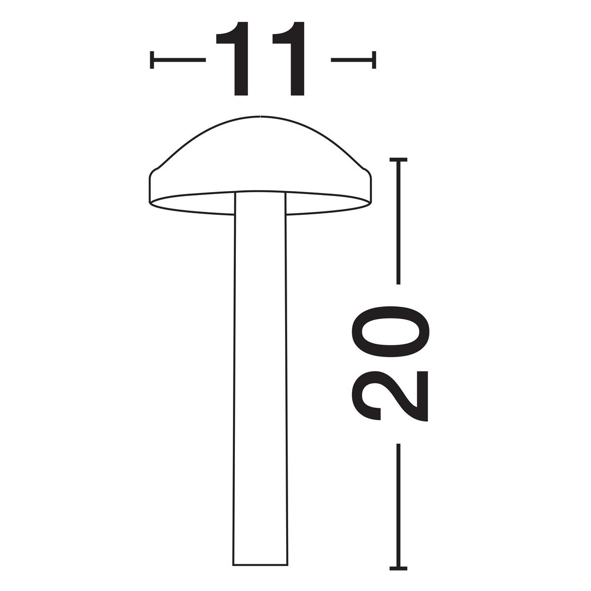 awangardowa lampa ogrodowa - stojąca Luces Exclusivas PABLO LE73621