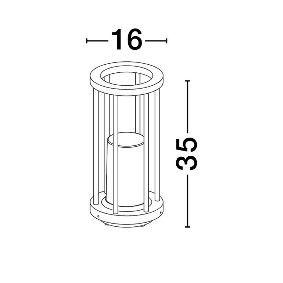 prestiżowa lampa ogrodowa - stojąca Luces Exclusivas OJEDA LE73634