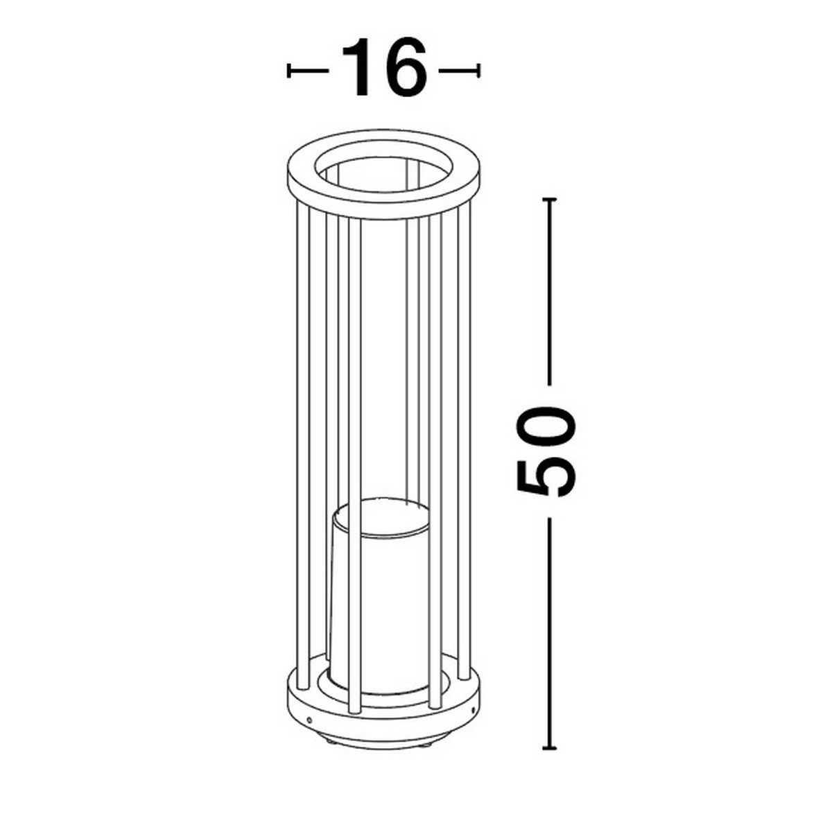 postępowa lampa ogrodowa - stojąca Luces Exclusivas OJEDA LE73635