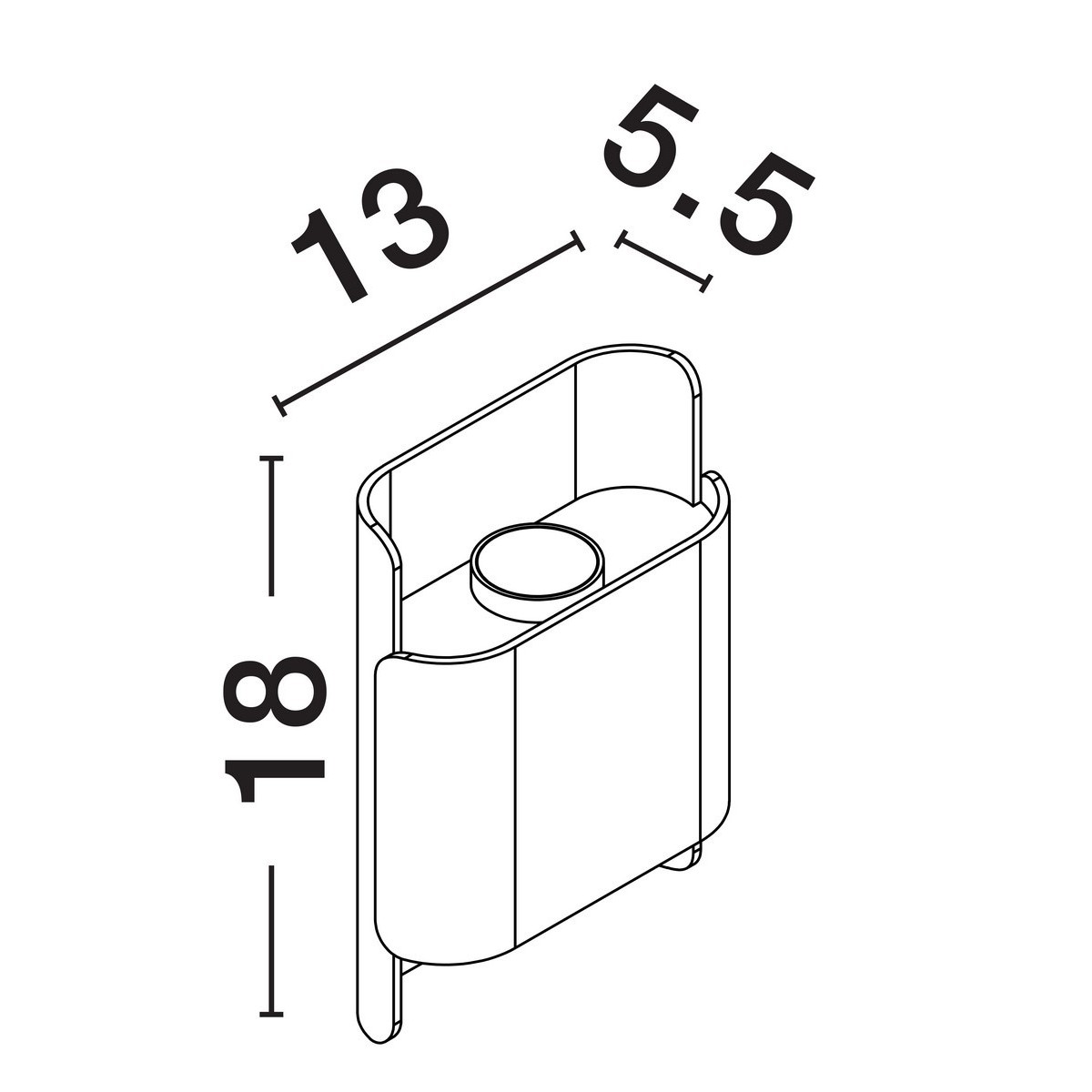 zachwycający kinkiet ogrodowy Luces Exclusivas ORURO LE73646