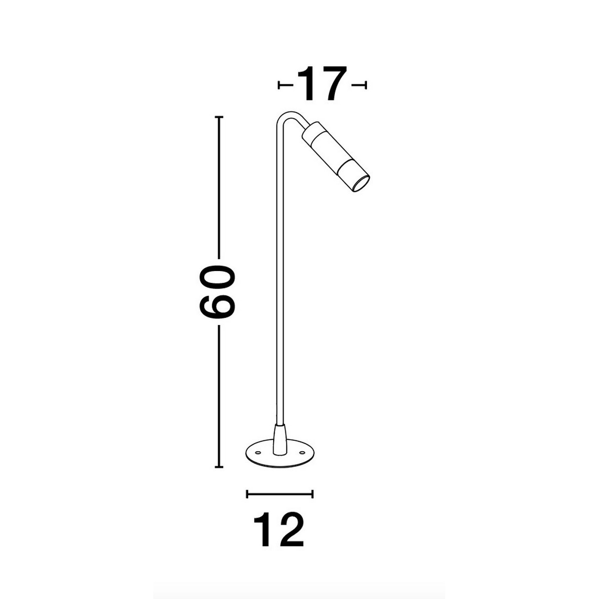 współczesna lampa ogrodowa - stojąca Luces Exclusivas MOMPOS LE73698