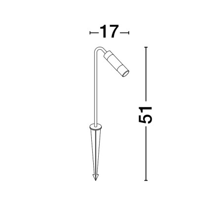 urokliwa lampa ogrodowa - stojąca Luces Exclusivas MOMPOS LE73700