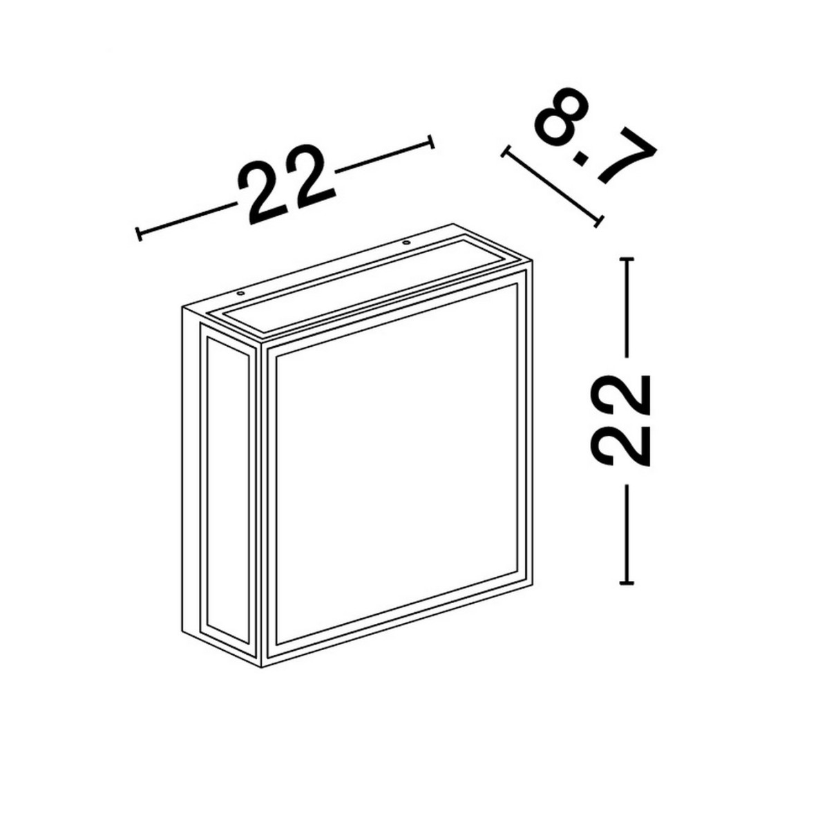 nieprzeciętny kinkiet ogrodowy Luces Exclusivas PASCUA LE73712