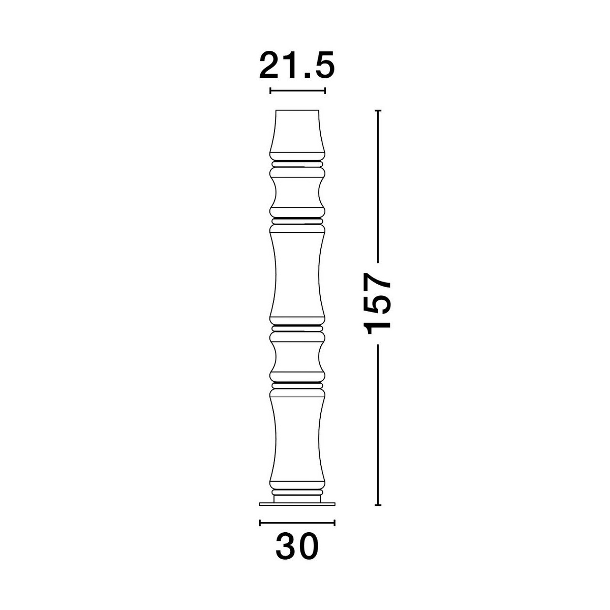 imponująca lampa stojąca Luces Exclusivas ABANCAY LE44592