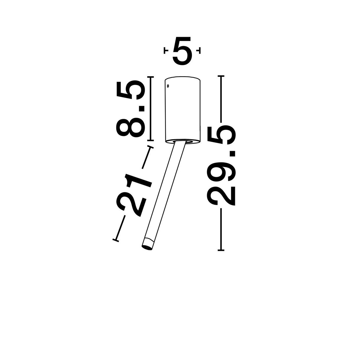 elitarna lampa natynkowa - spot Luces Exclusivas ABAPO LE44694