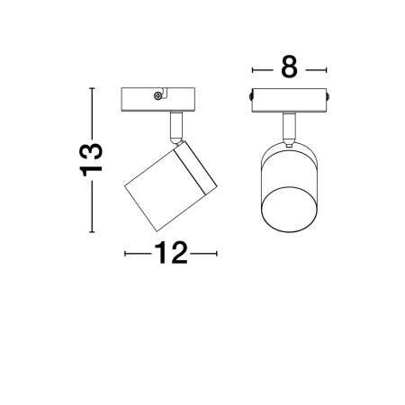 współczesny reflektor / spot Luces Exclusivas AGUAYTIA LE44979