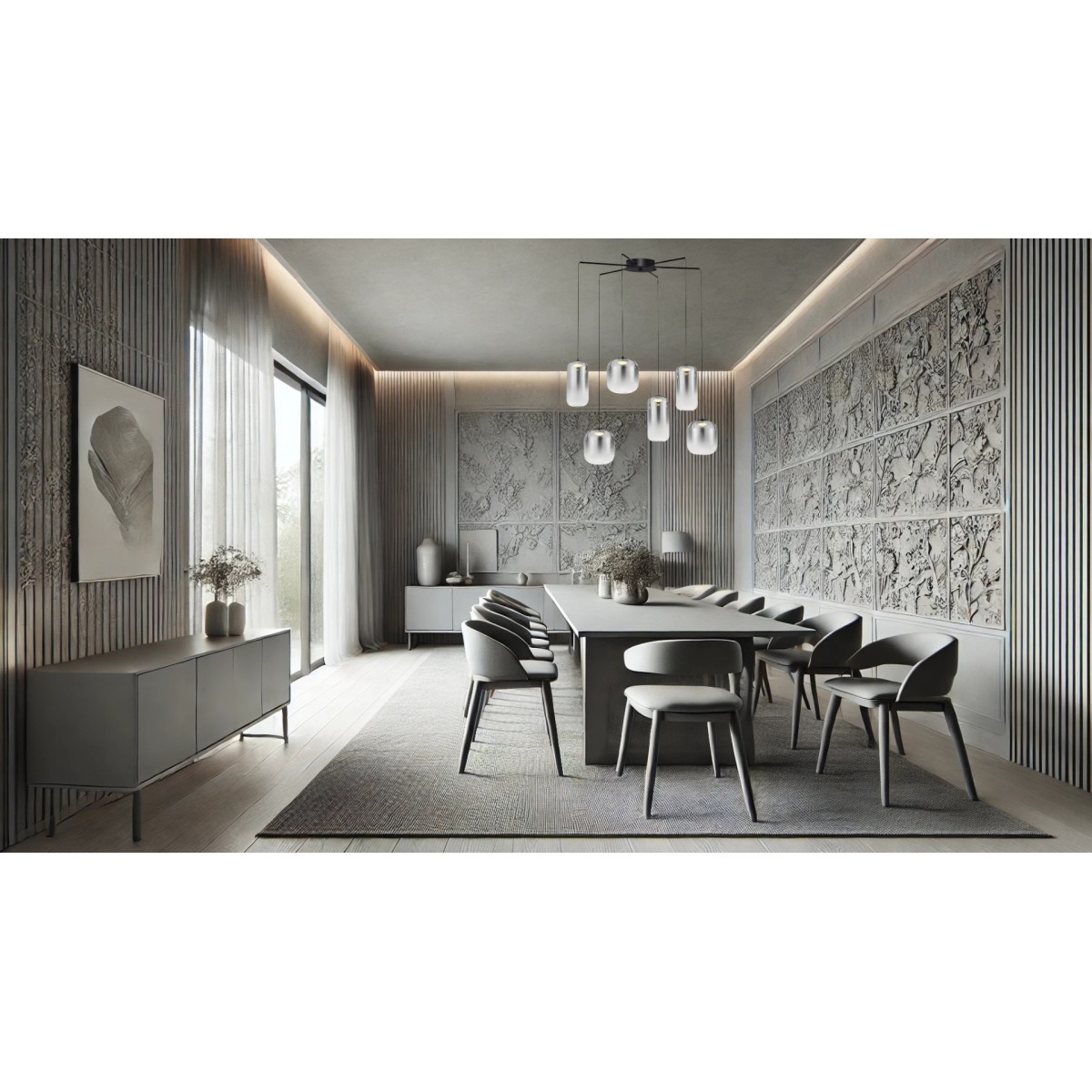 futurystyczna lampa wisząca Luces Exclusivas ANUCO LE44614