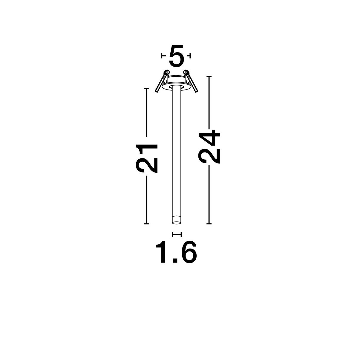 elegancka lampa podtynkowa Luces Exclusivas ARANI LE44700 do podwieszanych sufitów