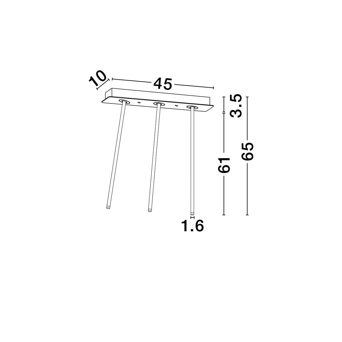 wyszukana lampa przysufitowa Luces Exclusivas ARANI LE44706