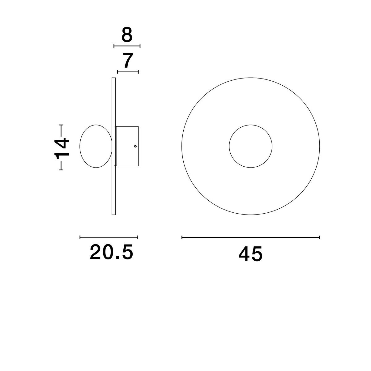 innowacyjny kinkiet Luces Exclusivas ASUNTA LE44657