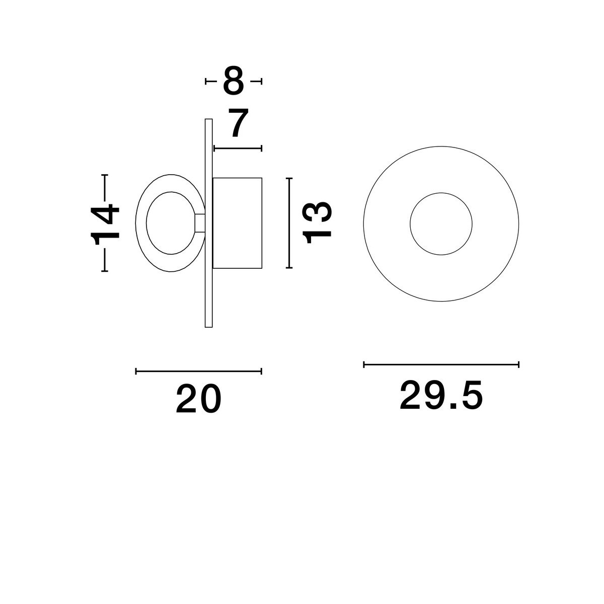 Ponadprzeciętny kinkiet Luces Exclusivas ASUNTA LE44855