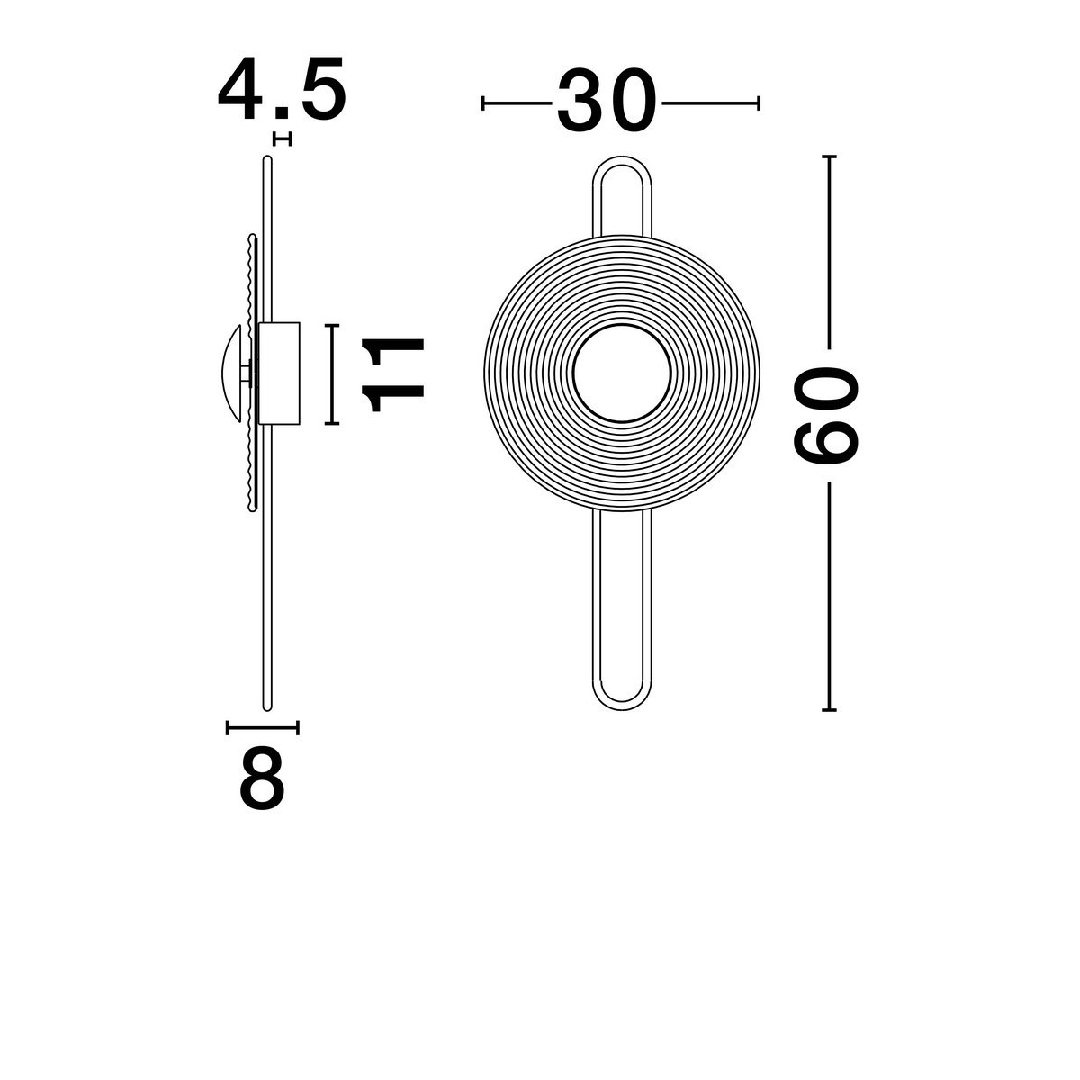 Ekskluzywny kinkiet Luces Exclusivas BERMUDEZ LE44928