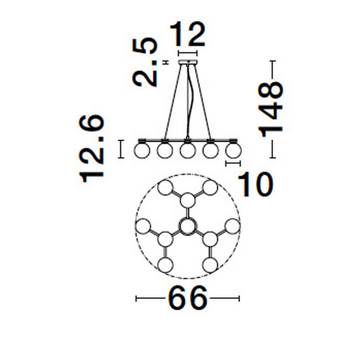 jedyna w swoim rodzaju lampa wisząca Luces Exclusivas CAMINOS LE44543