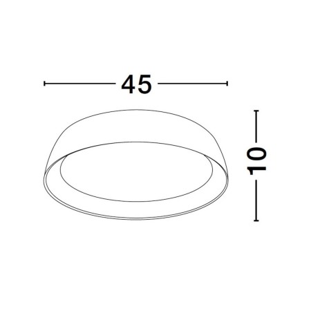 awangardowy plafon na sufit Luces Exclusivas CARACOLLO LE44811