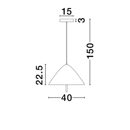 olśniewająca lampa wisząca Luces Exclusivas CARAPARI LE44814