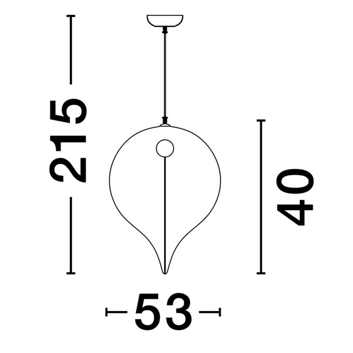 nadzwyczajna lampa wisząca Luces Exclusivas CHANCAY LE44597