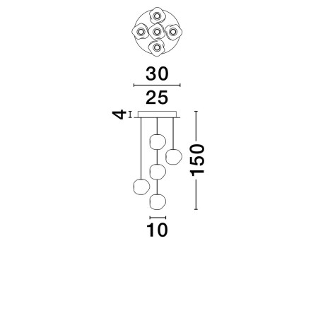 wykwintna lampa wisząca Luces Exclusivas CHEPEN LE44642