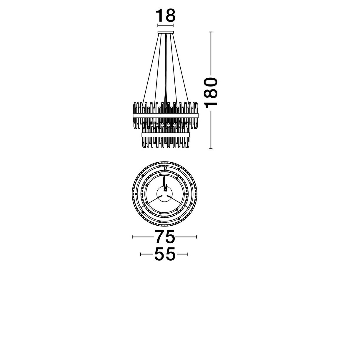 unikalna lampa wisząca Luces Exclusivas CHOLULA LE44722