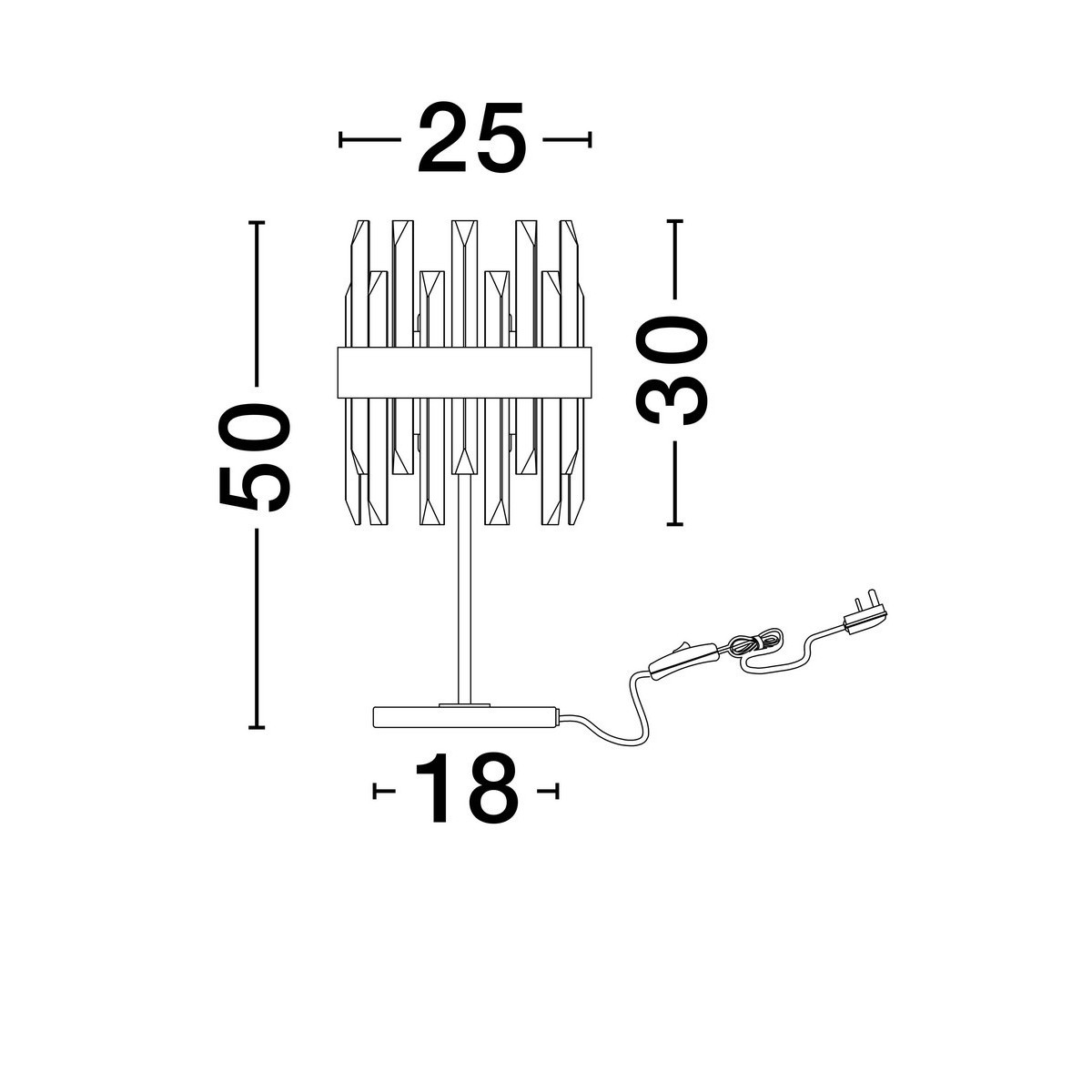prestiżowa lampa stołowa Luces Exclusivas CHOLULA LE44725