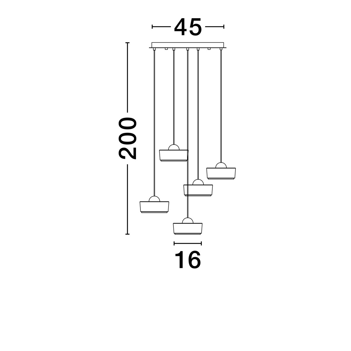 oryginalna lampa wisząca Luces Exclusivas ESPINAR LE44731