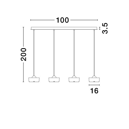 olśniewająca lampa wisząca Luces Exclusivas ESPINAR LE44732