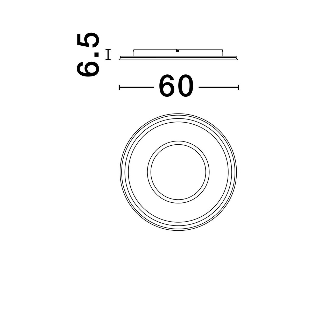 Ekskluzywny plafon na sufit Luces Exclusivas HARDEMAN LE44675