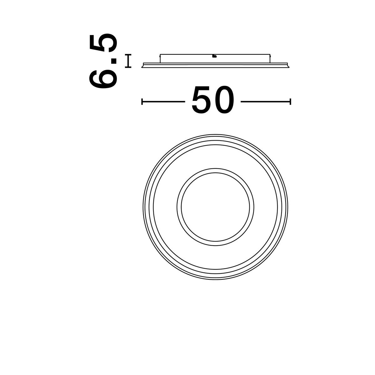 Jedyny w swoim rodzaju plafon na sufit Luces Exclusivas HARDEMAN LE44676