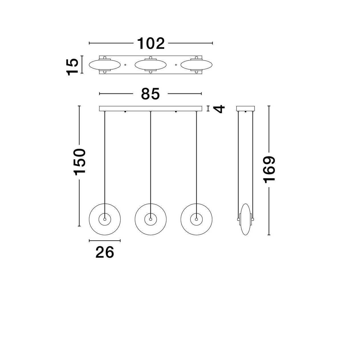 innowacyjna lampa wisząca Luces Exclusivas HUACARAJE LE44828
