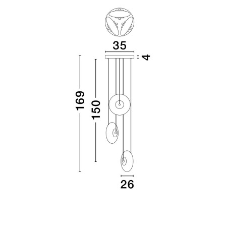 imponująca lampa wisząca Luces Exclusivas HUACARAJE LE44829