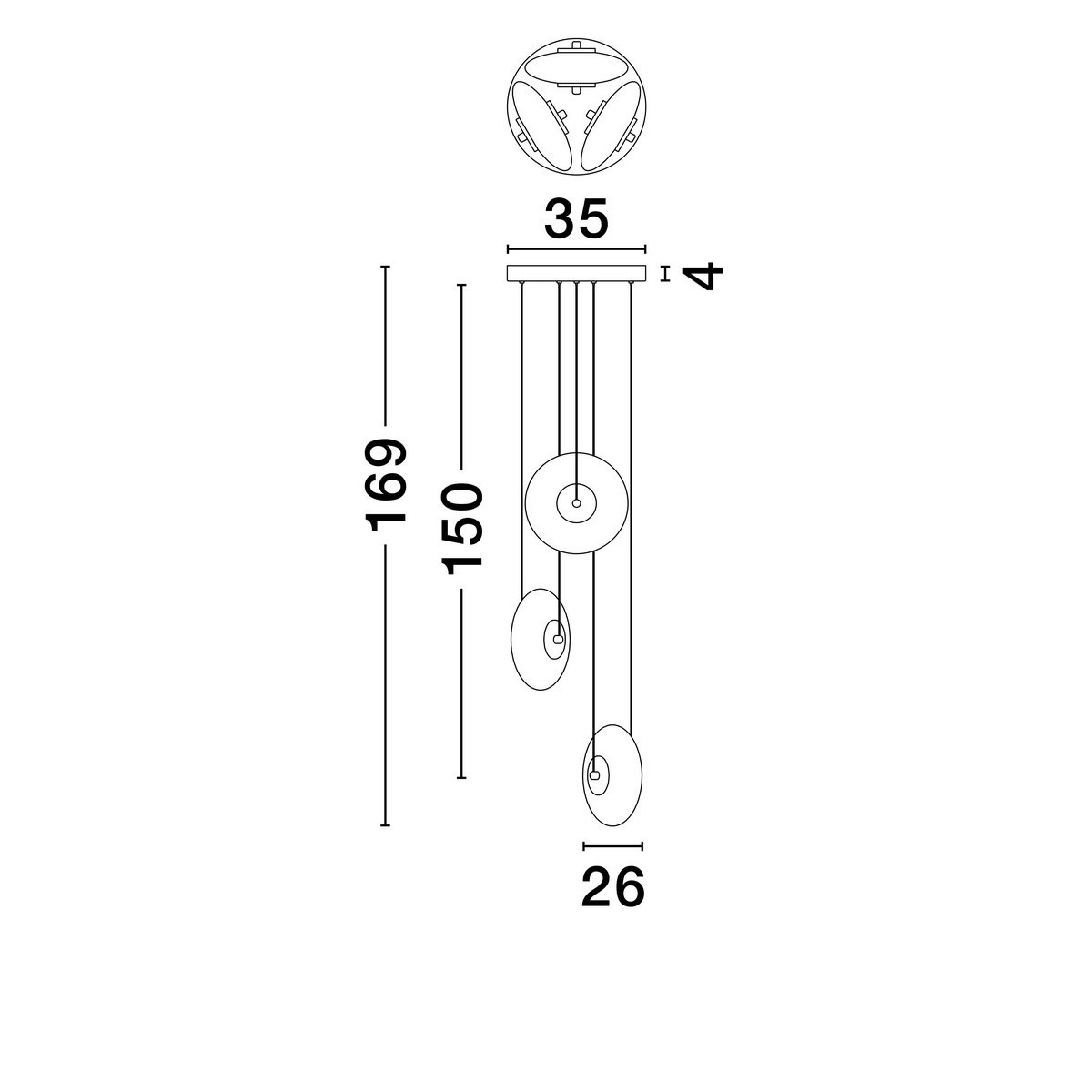 imponująca lampa wisząca Luces Exclusivas HUACARAJE LE44829