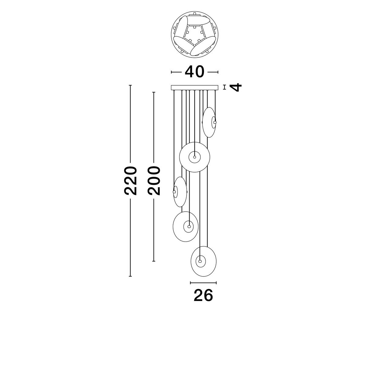 gustowna lampa wisząca Luces Exclusivas HUACARAJE LE44830