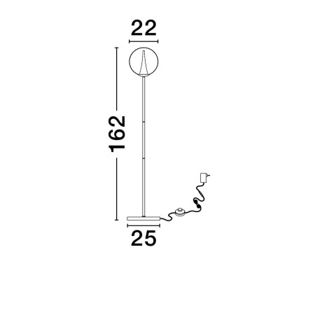 czarująca lampa stojąca Luces Exclusivas HUALMAY LE44835