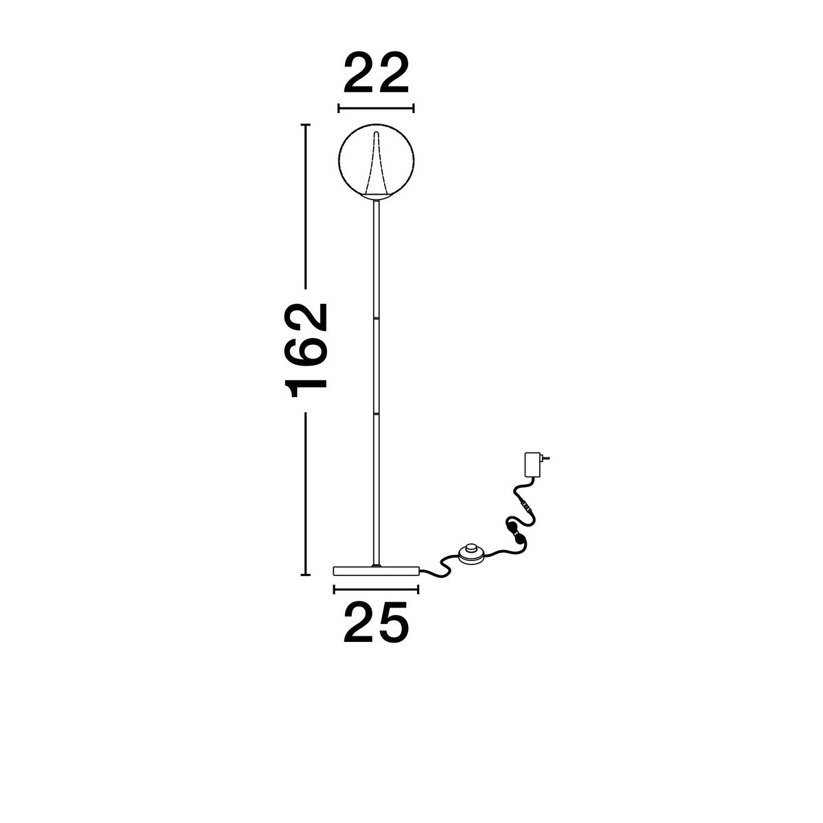 czarująca lampa stojąca Luces Exclusivas HUALMAY LE44835